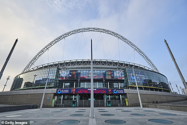 The Metropolitan Police's presence is part of a larger intitative to protect women and girls at venues across London (Pictured: Wembley Stadium)