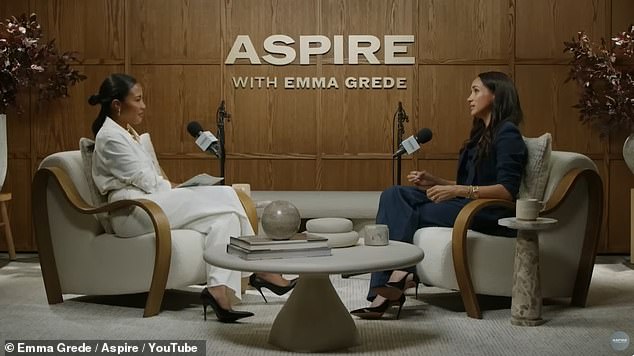 The Duchess of Sussex speaks with entrepreneur Emma Grede on her Aspire podcast
