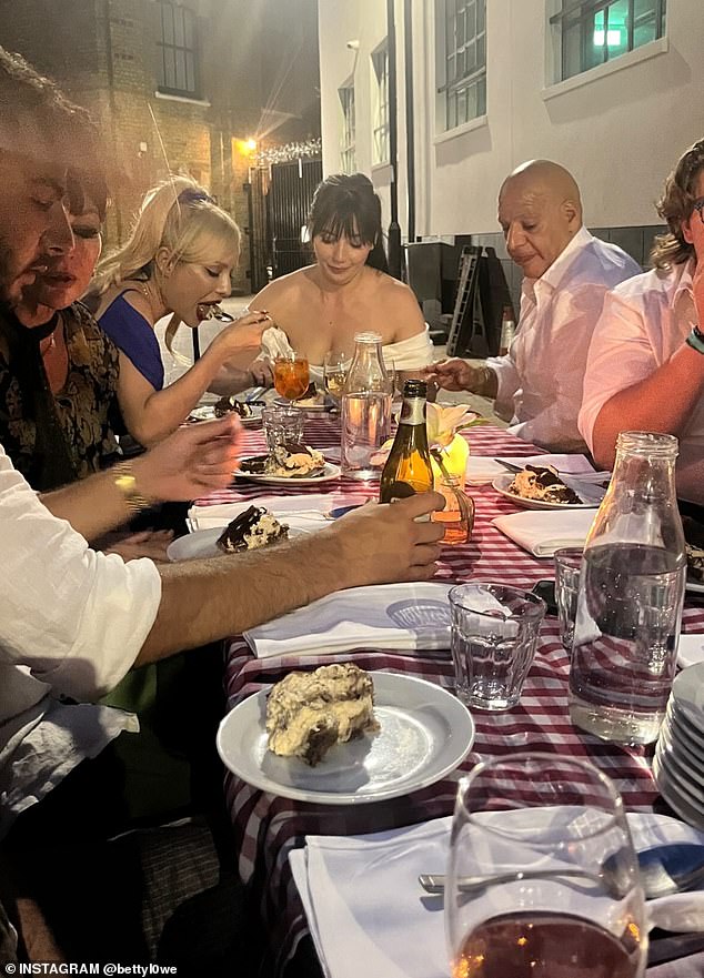 The couple said 'I do' surrounded by their closest family and friends, before heading to East London's cult Italian restaurant Brutto to celebrate over bowls of pasta and tiramisu