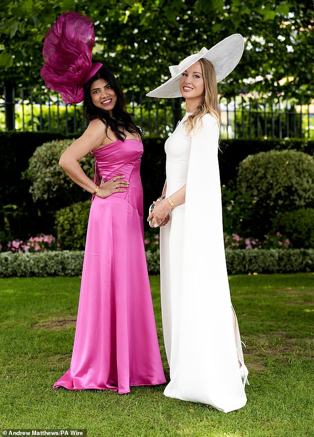 Glamorous revellers showed off their fashion prowess by donning one of the trendiest colour of the season - hot pink