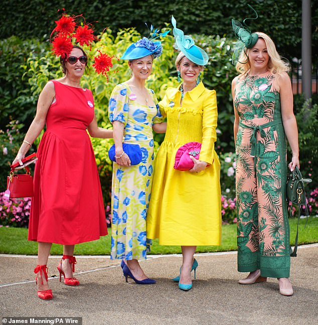 Royal Ascot was awash with eye-catching hats, vibrant gowns and matching ensembles as glamorous revellers kicked off the weekend early