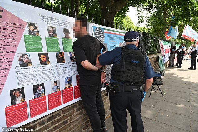 Police swooped on the Iranian Embassy after an incident broke out this morning