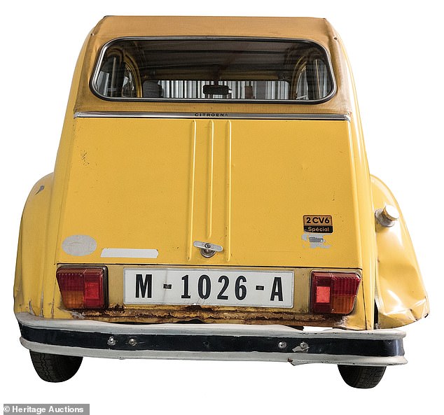 Once filming was complete, the three modified 2CVs had very different journeys; one was sold to UK collector Nigel Wild; another was retained by Citroen for its private collection; and the third - this car - was sent to a vehicle recycling facility in Paris before it was recovered