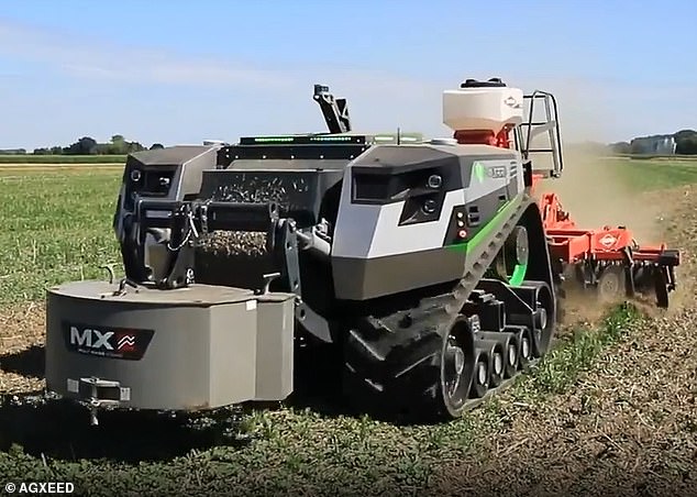 His latest new purchase is an AgBot T2 - an autonomous cultivator, which boasts a 156 horsepower diesel engine