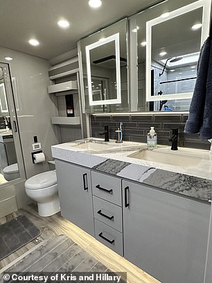Hillary pointed out that residing in an RV means they don't have to worry about stuff like 'mortgage, utilities, home renovations, lawn care, and commuting'