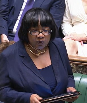 Mother of the House Diane Abbott asked MPs to vote against the bill, saying: 'There is no doubt that if this Bill is passed in its current form, people will lose their lives who do not need to, and they will be amongst the most vulnerable and marginalised in our society.'