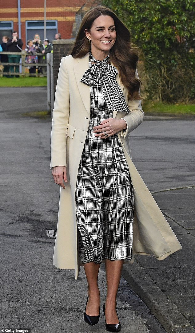 Catherine, Princess of Wales, on her visit to south Wales in January