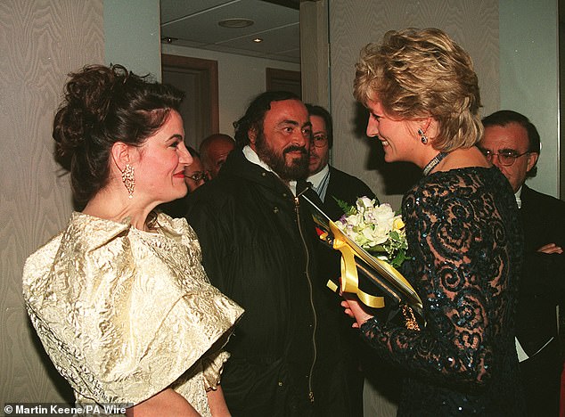 Kate is following in the footsteps of Princess Diana to become the patron of the hospice. Diana is pictured in 1996 at an event raising funds for the hospice