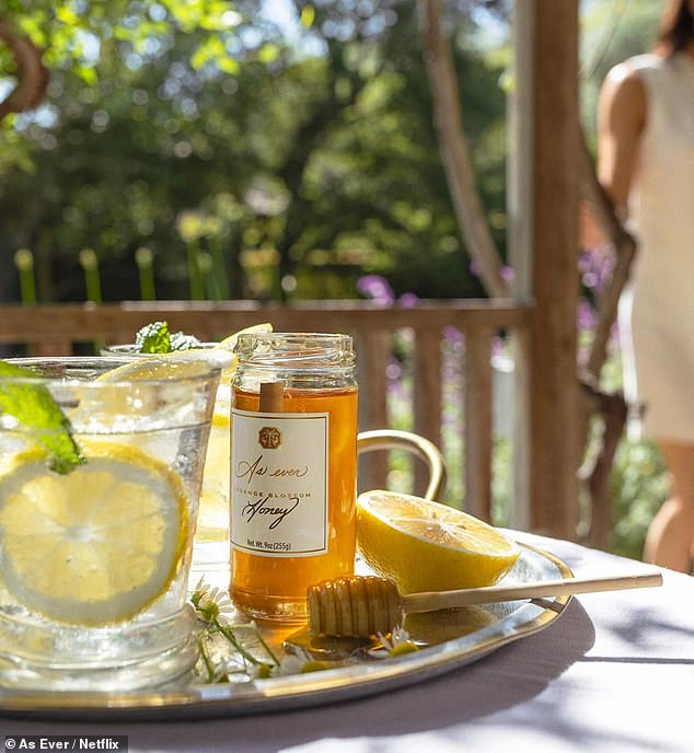 A promotional image for the As Ever orange blossom honey which was launched by Meghan