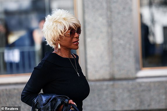 Janice Combs arrives at court for the Sean "Diddy" Combs sex trafficking and racketeering conspiracy trial at U.S. court in Manhattan, in New York City, U.S., June 20, 2025.  REUTERS/Caitlin Ochs