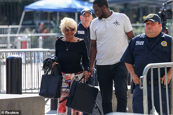 Janice Combs arrives at court for the Sean "Diddy" Combs sex trafficking and racketeering conspiracy trial at U.S. court in Manhattan, in New York City, U.S., June 20, 2025.  REUTERS/Caitlin Ochs