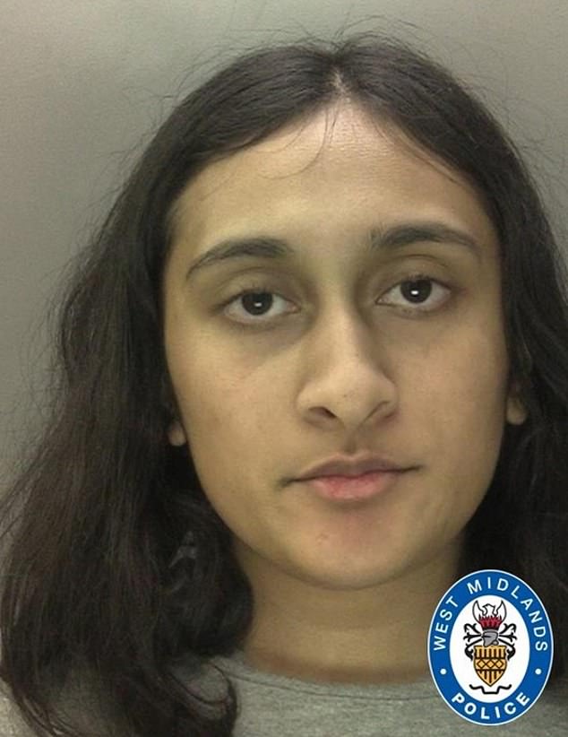 Nabela Tabassum, 19, pictured, and Wasif Hussain planned to burn his stepmother's body but she was able to lock herself in a room and call police after the attack