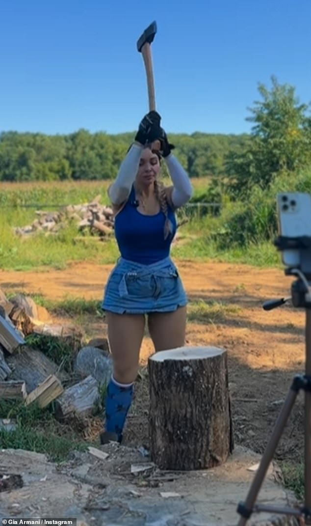 She discovered woodchopping because her home in rural Pennsylvania had plenty of fireplaces that required chopped wood