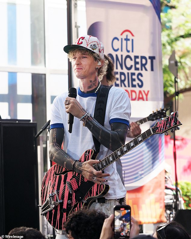 He also performed on the morning show in Rockefeller Plaza, just shortly after dropping a hint this week that he seemingly rekindled his romance with Fox