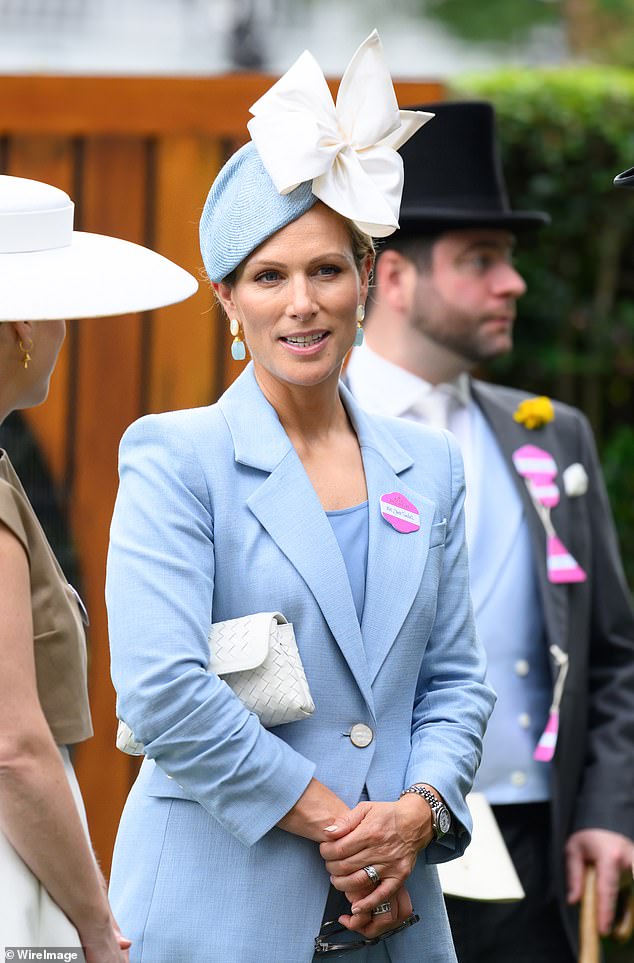 Zara Tindall attends day four of Royal Ascot at Ascot Racecourse on June 20