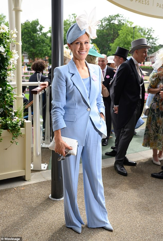 Zara Tindall attends day four of Royal Ascot at Ascot Racecourse on June 20