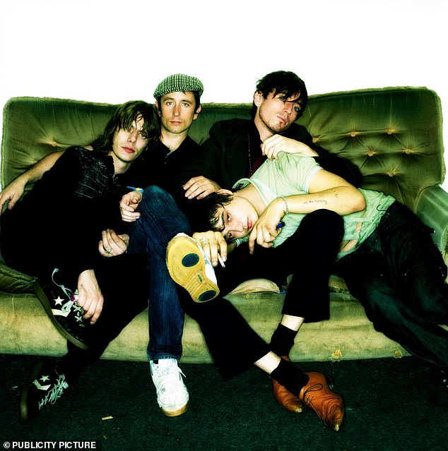 The band formed in 2004 after Pete was kicked out of The Libertines and they released their self-titled debut 7" in April 2004 (pictured L-R Patrick, Adam Ficek, Drew McConnell, Pete Doherty)