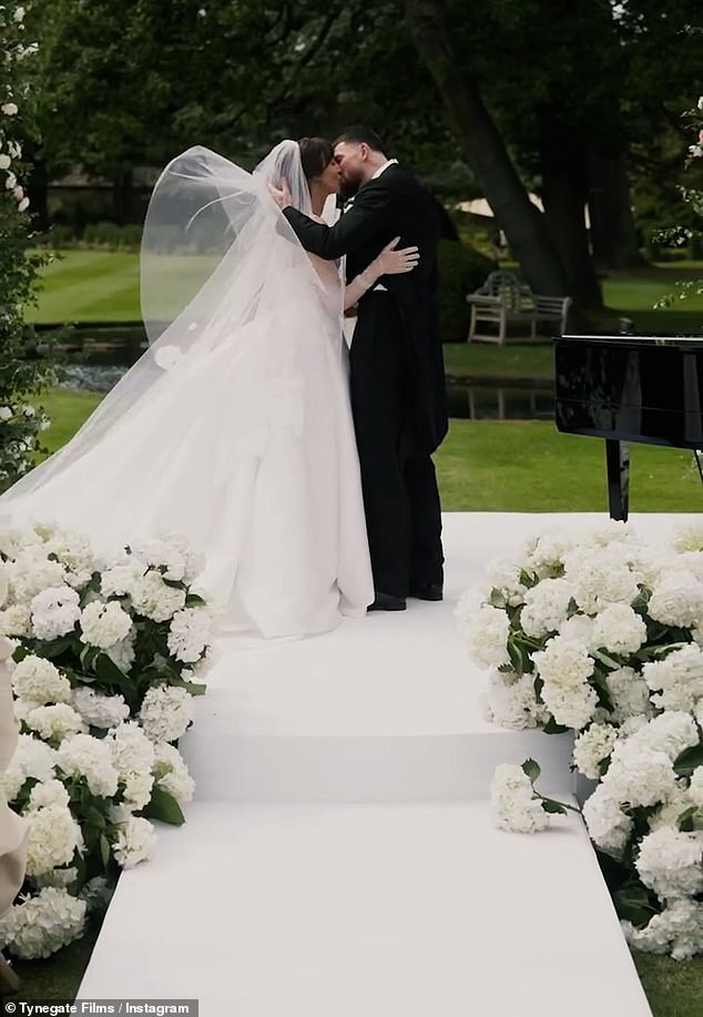 They have also shared an insight into their wedding day as she recently shared their professional video of their big day to Instagram