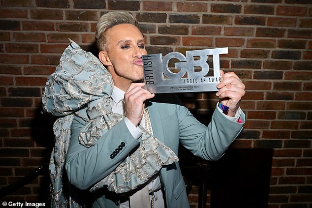 Other big winners on the night included Steps' Ian H Watkins (pictured) Jade Thirwall and GK Barry