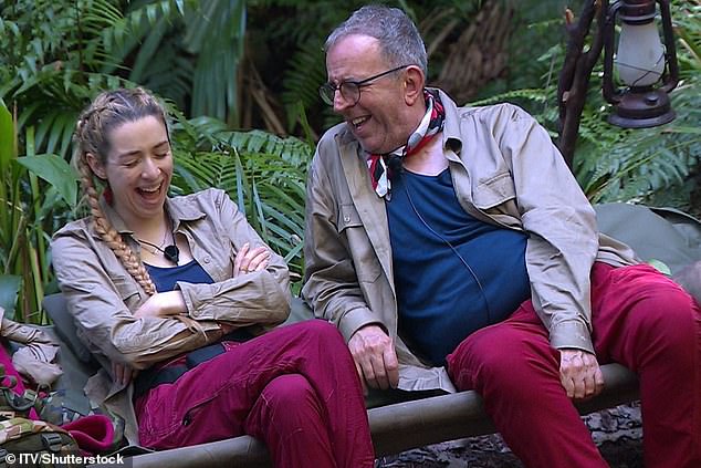 Also honoured were I'm A Celeb stars GK Barry and Richard Coles, whose sweet friendship on the show (pictured) was named one of the year¿s most defining pieces of LGBTQ+ media