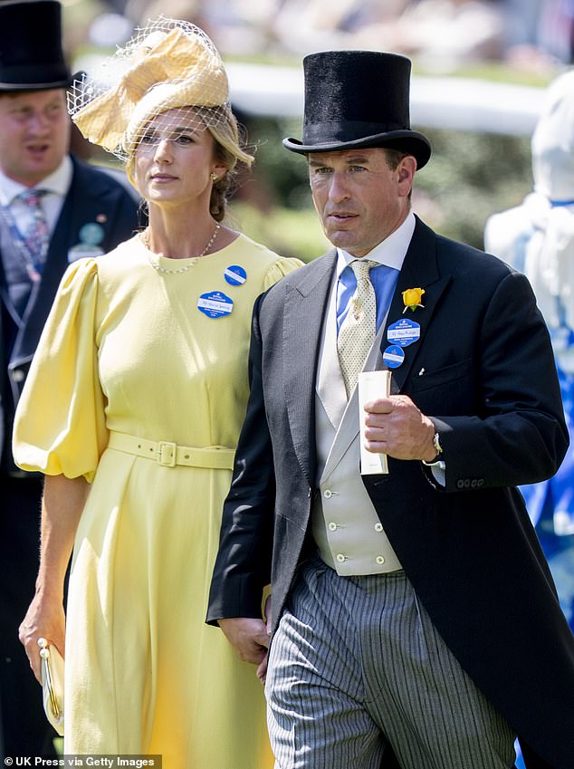 Harriet Sperling joined boyfriend Peter Phillips for no fewer than two appearances at the Berkshire racecourse. Pictured on June 19