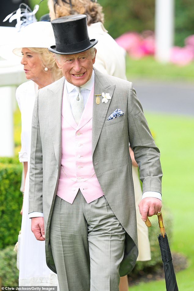 Queen Camilla and King Charles III attend day four of Royal Ascot at Ascot Racecourse on June 20