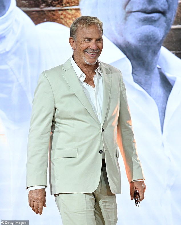 Costner even mentioned the film at the center of his recent lawsuit as he responded: 'But movies for me, you just can't have a movie without having a girl. And these movies, even in my westerns when I did Horizon, it's dominated by women. It's just dominated by, and I just think they made for the best movies, the games we play and the professional athletes, it is a three hour day for them'