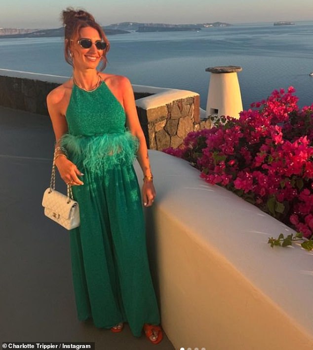 Charlotte Trippier, pictured here during a previous trip to Santorini in Greece as shared on her Instagram account, is reportedly consulting lawyers over her marriage to the ex-England star