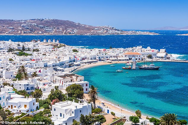 Searches for holidays in Mykonos also more than doubled compared to the same period in 2024