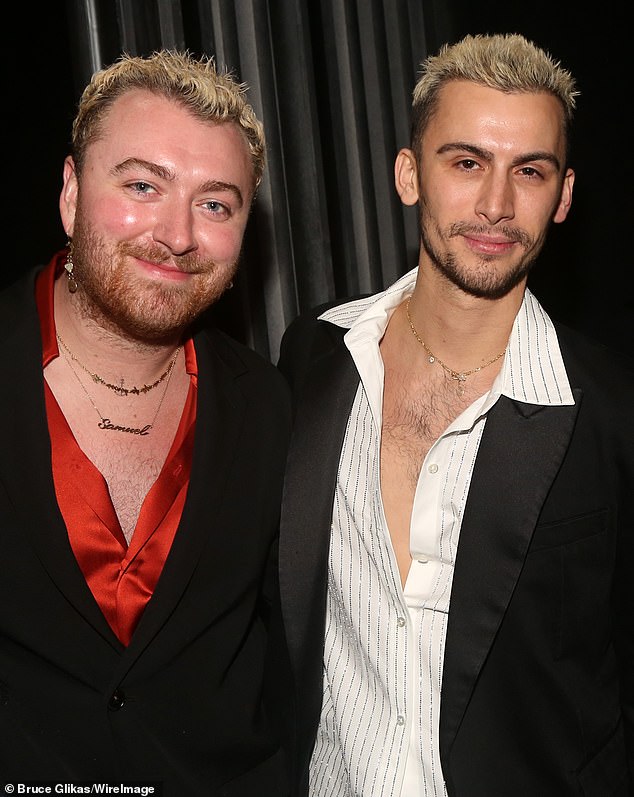 The couple (pictured in 2023) have been dating since 2022 after meeting when Christian collaborated with Sam on the costumes for their music video, I'm Not Here to Make Friends