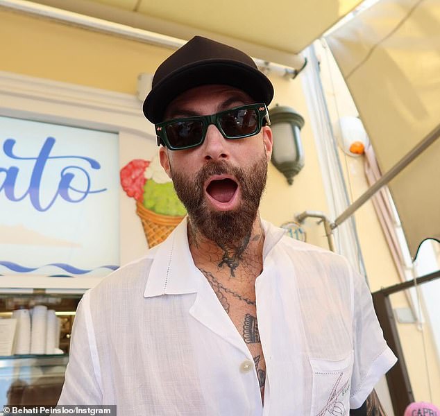 Many guessed the group was enjoying time in Italy after seeing a photo of Levine in front of a Gelato sign. 'Family goals ¿¿ love Italy and Capri,' wrote a fan