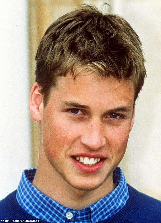 Prince William is pictured as a teenager during Willsmania