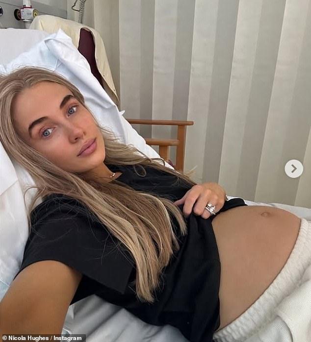 The influencer took to Instagram on Saturday and shared a heartwarming photo of the tot's feet