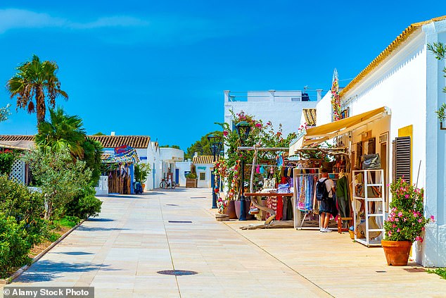 It’s a half-hour ferry from Ibiza to the quieter island of Formentera, with its pretty beaches and smart hotels