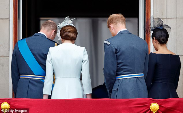 Many people believe there was discontent within the 'Fab Four' from the beginning. The brothers and their wives are pictured in July 2018