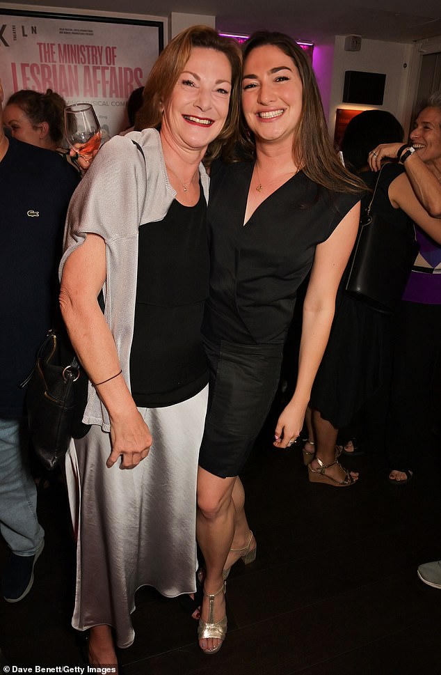 Nikki Frei and Emma Hall couldn't appear to be in better spirits as they flashed huge smiles for the cameras
