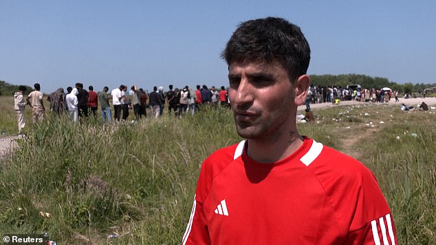 One man told how he is 'not afraid to die' while trying to cross the Channel, adding: 'We have to reach our goal'