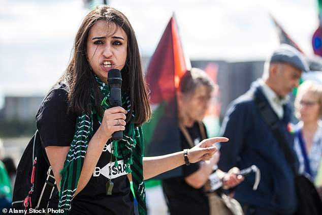 A graduate from the University of Manchester, Ms Ammori quickly became captivated by student activism during her time at the prestigious institution - even campaigning to get a brand of hummus banned from the campus shop