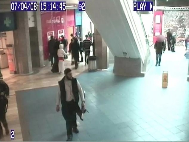 On April 7, 2008, he was seen scouting out locations in Bristol's Broadmead shopping centre ahead of his planned suicide bomb attack