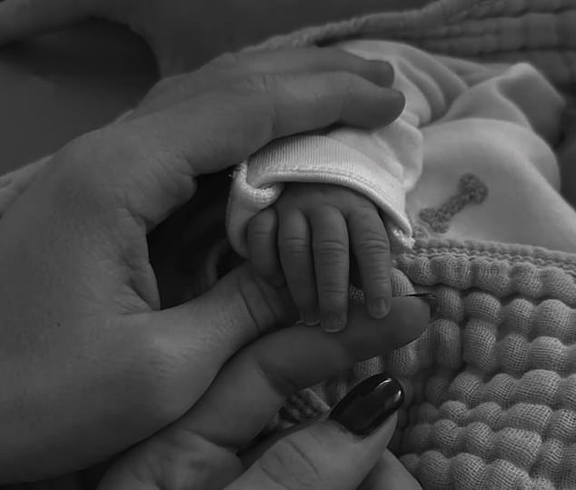 They took took to social media to announce the arrival of the baby boy at the start of December