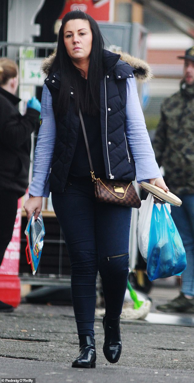 Simoan (pictured in Dublin) lives in Merseyside with her partner Liam Byrne and at least two of their three children