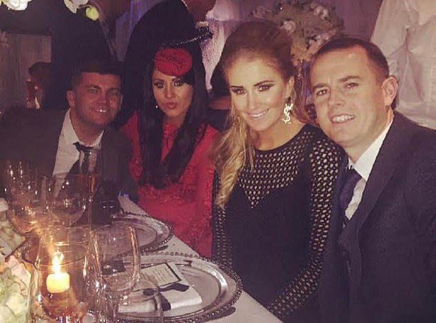Left to right: Liam Byrne with wife Simon McEnroe and Anita Freeman with her partner Sean 'Lugs' McGovern