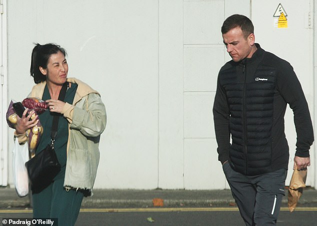 James 'Mago' Gately with his girlfriend Charlene Lam leaving Northside Shopping Centre in Coolock, Dublin