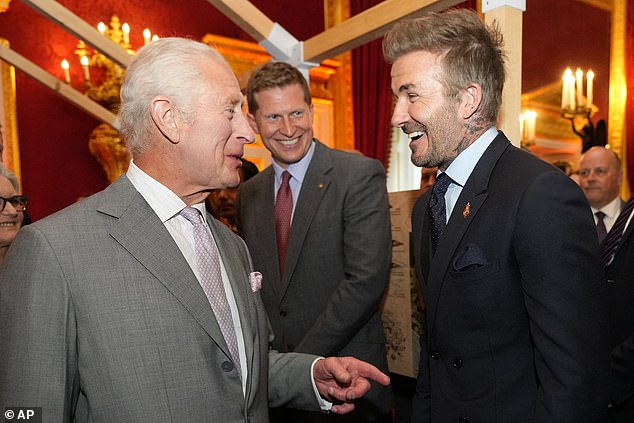 David has also spoken to King Charles (both pictured at the King's Foundation charity awards in July 2024) at many events