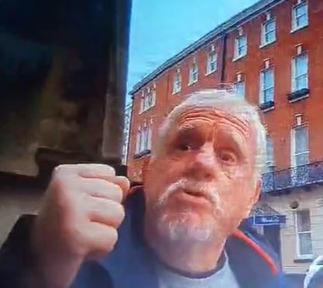 CCTV and bodycam footage confirmed Price had acted lawfully as he shoved career criminal Peter Swinbourne (pictured) - who had previously hurled racist abuse at staff and thrown wet floor signs inside the shop