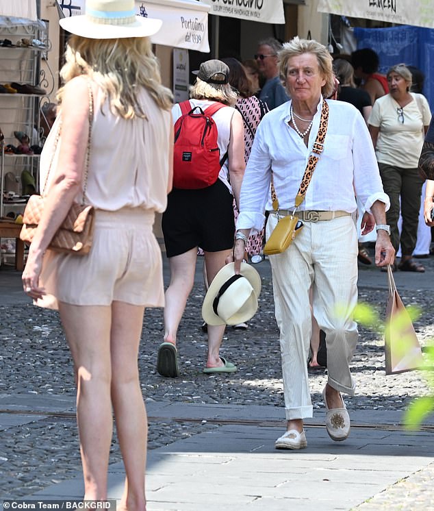 The couple enjoyed some luxury shopping as they made the most of their anniversary trip back to where they got married