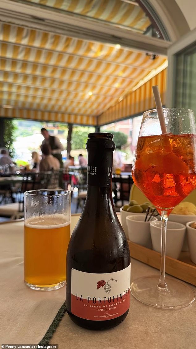 Penny also shared snaps of them enjoying a tipple together as they splashed out and relaxed on the trip
