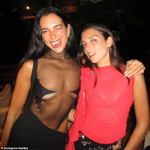 Despite the five-year age gap between the sisters, the pair appear to be very close