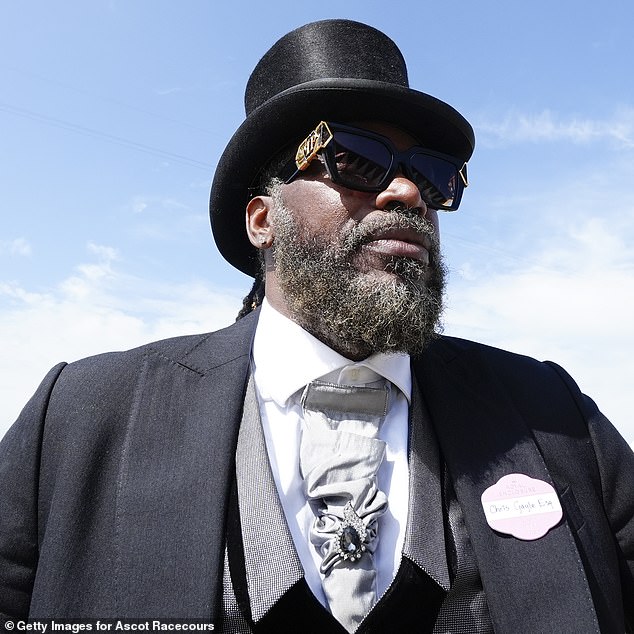 West Indies cricket legend Chris Gayle joined the crowds of racegoers on Ascot's final day