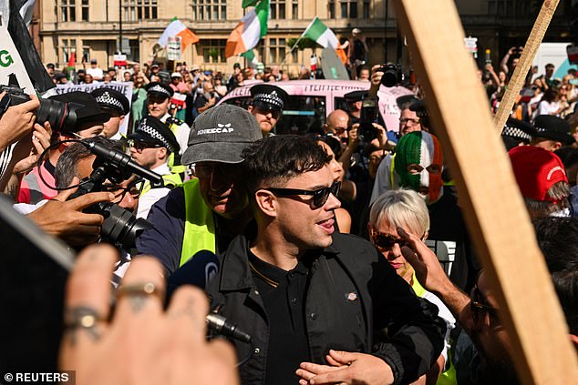 Kneecap member Moglai Bap (Naoise O Caireallain) at Westminster Magistrates' Court today